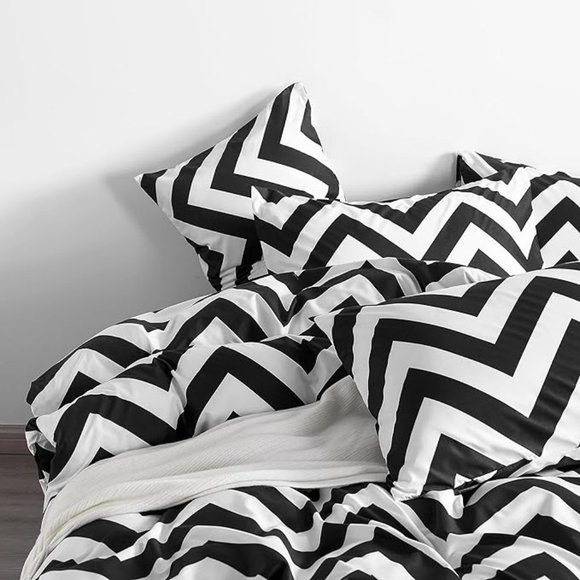 2 Pieces 100% Brushed Microfiber Striped Duvet Cover Set for Kids, Super… - Picture 2 of 10